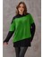 Kadın Kopüşonlu Triko Sweatshirt 3