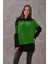 Kadın Kopüşonlu Triko Sweatshirt 4