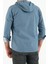 Erkek Slim Fit Dar Kalıp Kapüşonlu Kot Gömlek 4