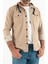 Erkek Slim Fit Dar Kalıp Kapüşonlu Kot Gömlek 3