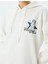 Arkası Baskılı Kapüşonlu Oversize Sweatshirt 5