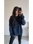 Stars Geniş Kol Basic Yumoş Salaş Kazak Lacivert 5