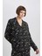 Fall in Love Viskon Uzun Kollu Pijama Üstü B0214AX23WN 3