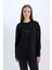 Relax Fit Bisiklet Yaka Baskılı İçi Yumuşak Tüylü Sweatshirt Tunik D9028AX24WN 4