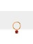 Yuvarlak Yakutlu Halka Piercing, 10 Mm, 1.2 Mm, 14K Sarı-Beyaz-Kırmızı Altın | LC00051R 1