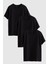 Slim Fit Siyah 3'lü T-Shirt 4HC14ORTBN533 1