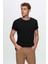 Ds Damat Slim Fit Siyah 3'lü T-Shirt 2