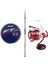 Göl ve Deniz Oltası Okuma Alaris Tele Surf 420 cm 100-200 gr Surf Kamışı&okuma Wave X-8000 Olta Makinesi 1