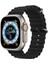 Apple Watch Se 2 (40MM) Uyumlu Ocean Silikon Kordon-75 Siyah 1