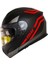 966 WX20 Red Çene Açılır Mat Siyah-Kırmızı Kask 1