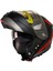 966 WX20 Red Çene Açılır Mat Siyah-Kırmızı Kask 2