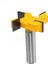 Düz Kesici Kılavuz 6 mm Uçları Ahşap Freze İçin 6X7.94X40X46 Ahşap Yönlendirici Bit 1/4 "6mm Shank 4 Kenar T Tipi Planya Kesici Ağaç İşleme Aleti Ahşap Endüstriyel Sınıf Freze 1