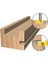 Düz Kesici Kılavuz 6 mm Uçları Ahşap Freze İçin 6X7.94X40X46 Ahşap Yönlendirici Bit 1/4 "6mm Shank 4 Kenar T Tipi Planya Kesici Ağaç İşleme Aleti Ahşap Endüstriyel Sınıf Freze 2