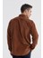 Taba Comfort Fit Düğmeli Yaka Pamuklu Kadife Gömlek 4