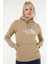 Women's Drew Peak Pull Hoodie Flax Kadın Kapüşonlu Sweatshirt Bej 1