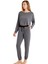Kadın Pijama Takımı 60478 - Gri 3