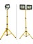 Tripod Ayağı, 2 Adet 50 W Projektörlü, Ayarlanabilir Şantiye Aydınlatması, Ayaklı Projektör 3