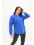 Kadın Büyük Beden Kapüşonlu Oversize Sweatshirt 1895-25 1