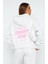 Gri Melanj Unisex Comfort Club Yazılı Kapüşonlu Oversize Hoodie 3