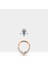 V Pırlantalı Halka Piercing, 9.70-11.50 mm , 1.2 Mm, 14K Sarı-Beyaz-Kırmızı Altın | LC00049D 1