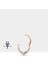 V Pırlantalı Halka Piercing, 9.70-11.50 mm , 1.2 Mm, 14K Sarı-Beyaz-Kırmızı Altın | LC00049D 2