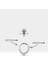 V Pırlantalı Halka Piercing, 9.70-11.50 mm , 1.2 Mm, 14K Sarı-Beyaz-Kırmızı Altın | LC00049D 2