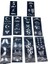 Mix Desen 8 x 20 cm Tüp Kına Desen Çıkartma Şablonu 10 Parça (4825) 1