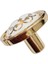 Porselen Düğme Kulp Metal Gold Motifli / 5 Adet 2