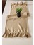 Cemre Saten 2-Kenar Fırfırlı Vintage Runner Örtü Bej 40 x 110 1
