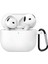Airpods 4.nesil / Anc Liquid Silicone Lansman Beyaz 1