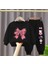 Özel Tasarım Hello Kitty Kurdele Baskılı Şardonlu Kışlık Kız Çocuk Eşofman Takımı 1