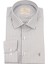 Slim Fit Uzun Kollu Gri Çizgili Erkek Gömlek 506-195-24 1