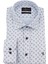 Slim Fit Uzun Kollu Mavi Baskılı Erkek Gömlek 506-119-24 1