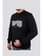 Slim Fit Double Face Baskılı Sweatshırt 204-30-24 2