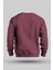 Gül Kurusu Bisiklet Yaka Oversize Şardonlu Basic Unisex Sweatshirt 2