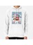 Santa Claws Cat And Llama Baskılı Sweatshirt 1