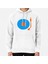 Blue Orange Vinyl Record Turntable Baskılı Sweatshirt 1