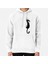 Black And White Cat Hanging On Funny Tuxedo Cat Baskılı Sweatshirt 1