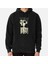 Skeleton With Cat Hat Baskılı Sweatshirt 1