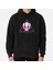 Skull In Triangle On Black Baskılı Sweatshirt 1