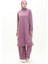 Iki Ip Tunik Pantolon Ikili Takım 0044-21 Lila 2