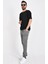 Erkek Çizgili Jogger Pantolon Slim Fit Rahat Kalıp 2