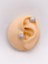 Cerrahi Çelik Piercing Full Zirkon Taşlı Daire Kıkırdak Helix Tragus PIERCING(1ADET) 1