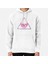 Skull In Triangle On Black Baskılı Sweatshirt 1