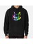 Rainbow Music Cat Baskılı Sweatshirt 1