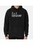 Lifelover White Solid Logo Baskılı Kapşonlu Sweatshirt 1