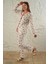 2 Parça Desenli Pamuklu Örme Pijama Takımı Regular Metraj Baskı Type 6 Fashion Forward %100 Pamuk A 1