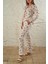 2 Parça Desenli Pamuklu Örme Pijama Takımı Regular Metraj Baskı Type 6 Fashion Forward %100 Pamuk A 2