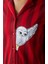 56 Harry Potter Hedwig Kırmızı Gömlek Pantolon Pijama Takımı Relaxed Homewear Gömlek-Pantolon Kırmı 1