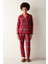 Kısa Fam Kırmızı Kareli Gömlek Pantolon Pijama Takımı Homewear Kırmızı Homewear Düz Basic Hayır Uzu 1